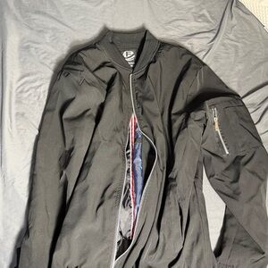 Men's Black Bomber Jacket